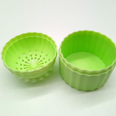 China Reusable Bamboo Charcoal Box For Plastic Half Round Cactus Shaped Box With Customized Case for sale