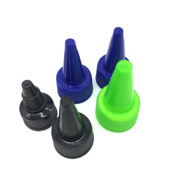 China Non Puddle Point Plastic Mouth Caps With Plastic Turret Bestseller Cap for sale