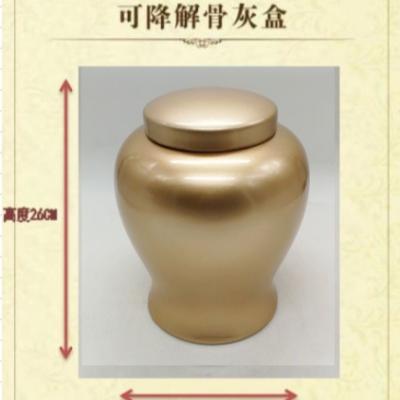 China Fragile oversized urn blue and white ceramic, longevity box, move to grave, ossuary for sale