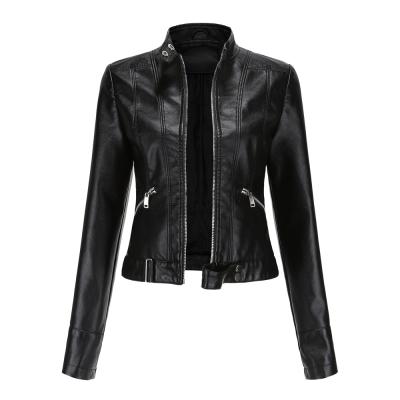 China Factory Sale Casual Customized Multicolor Leather Outdoor Casual Ladies Jackets for sale