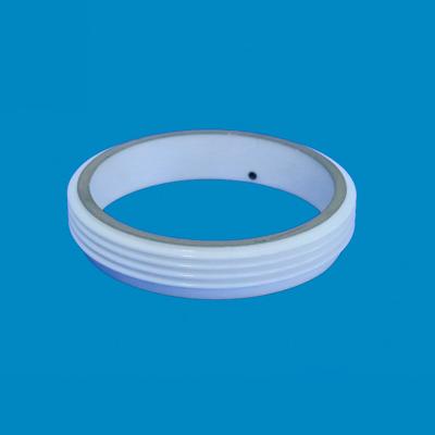 China 3.6g/Cm³ 95% Alumina Ceramics Ring High Insulation Heat Resistant for sale