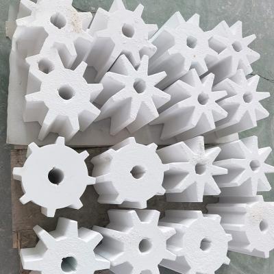 China Smooth Surface Ceramic Star Valve For Lithium Battery Material Unloading for sale