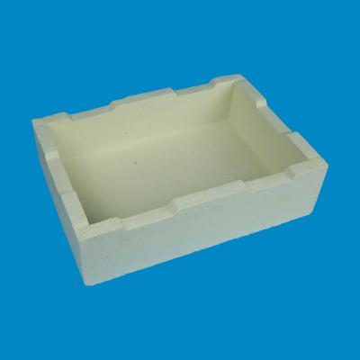 China Long Lifespan Refractory Alumina Ceramic Crucible Wear Resistant High Temperature Crucible Alumina for sale