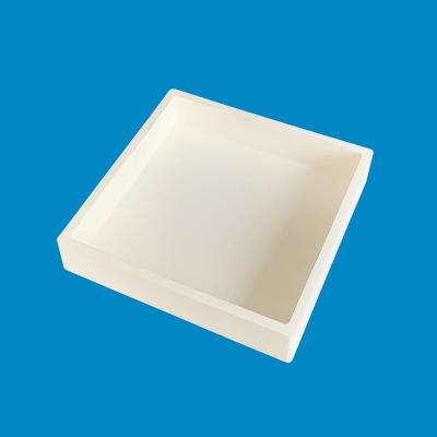 China Corundum Mullite Settle Plate Ceramic Crucible For High Temperature Kiln Furnace for sale