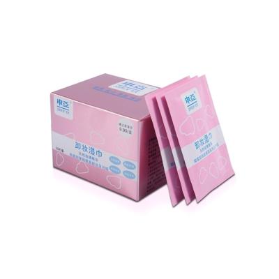 China 20 Pcs/Box Private Label Makeup Removal Facial Makeup Remover OEM Moq Stocking Wet Wipes for sale