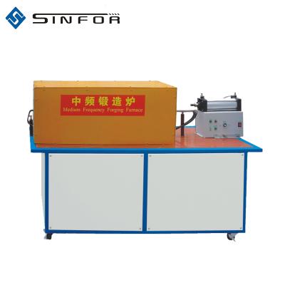 China Fast Electric Induction Heating Furnace For Iron Copper Aluminum Bars Hot Forging for sale