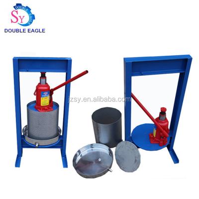 China Factory direct sale peanut oil hand hydraulic jack pig oil press machine/cheap lard residue juicer for sale