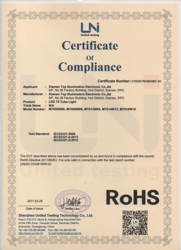 RoHS - Xiamen Top Illumination Electronic Co., Ltd.