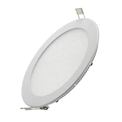 China Modern CE RoHs SASO 9W 12W 18W Ultra Slim Dimmable Round Flat LED Panel Light for sale