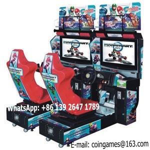 China 2016 New Amusement Park Equipment Arcade Coin Operated Mario Simulator Video Driving Play Car Racing Games Machine for sale