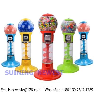 China With 500pcs toys, Desktop Mini Coin Operated Candy Vendor Gumball Capsules Toy Vending Machine for sale