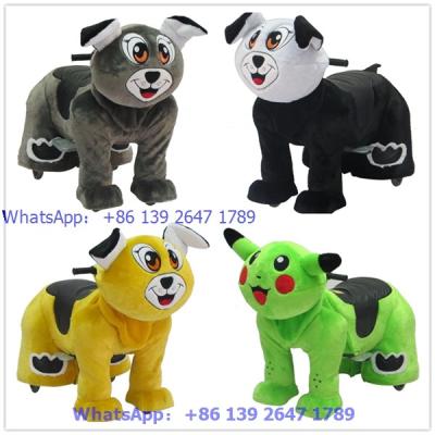 China Popular in the kids park catoon animal plush stuffed unique ride on toys for sale