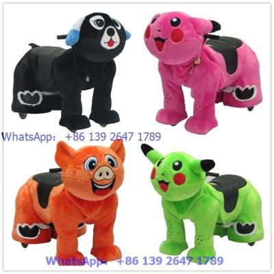 China Token Coins operated zippy animal rides for mall and party for sale