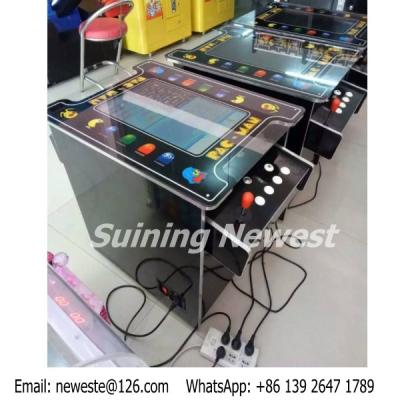 China Australia Love PAC MAN Cocktail Table Mini Coin Operated Video Arcade Game Machine for sale