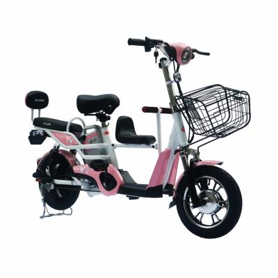 China Cheap Electric Bike 48V 12AH Electric Bicycle 3 Seats E Bike 2020 Multifunctional Family Electric Bike From China Supply for sale