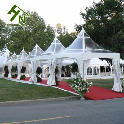 China 3x3m Pagoda Tents Hot Galvanized Clear Roof 20x20 Marquee Tent For Sale for sale