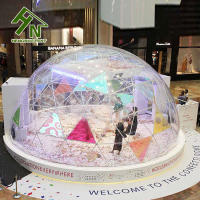 China UV resistance geodesic dome/waterproof/fireproof transparent outdoor garden igloo tent for sale