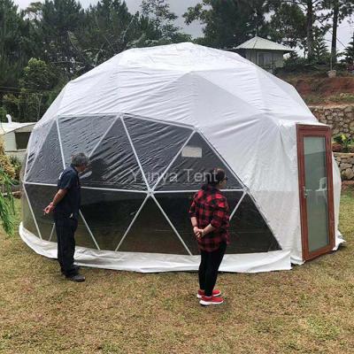 China Outdoor Flame Retardant Guangzhou Canvas Bell Tent Dome Glamping Tent For Sale for sale