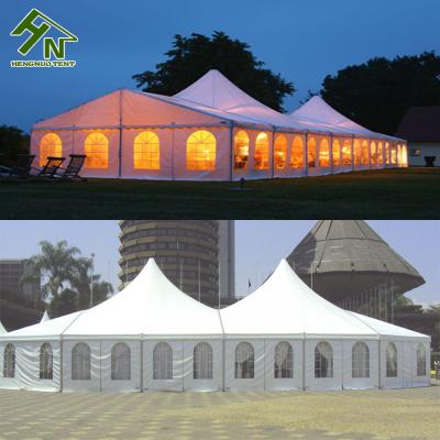 China Peak Waterproof Canopy Hot Galvanized Wedding Marquee Tent Mixed Price Commercial High Wedding Party Tent for sale