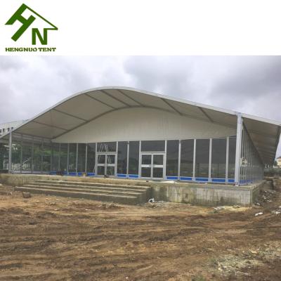 China Hot Galvanized 25x80 Church Event Marquee Glass Wall Arcum Tents Sale In Nigeria for sale