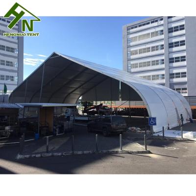 China 20x50m Large Ceremony Curve Tent Hot Galvanized Arch Tent Event/Event Hall Commercial Tent For 1000 People For Sale for sale