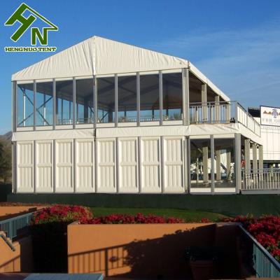 China UV Resistance/500 Waterproof/Flame Retardant People Storm Resistance Fire Resistance Two Floor Double Decker VIP Party Wedding Event Tents For Sale for sale