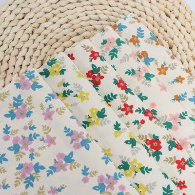 China Hot-selling non-conductive products fashion cotton floral soft dyeing printing twill weave children's shirt dress fabric for sale