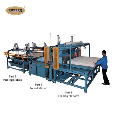 China Automatic Finished Mattress Mattress Compression Wrapping / Wrapping Machine for sale