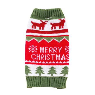 China Viable Pet Clothes Elk Cat Dog Winter Warm Sweater Christmas Elk Dog Christmas Pet Sweatshirt Accessories for sale