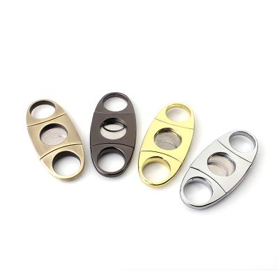 China Single Cigar Cutter Zinc Alloy Colored Cigar Scissors Customized Plating Cutter Water Transfer Cutter OEM Factory for sale