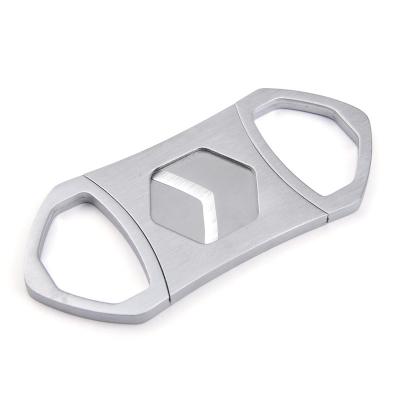 China Morden Double Blade Stainless Steel Cigar Cutter Custom Design Cigar Scissors Factory New for sale