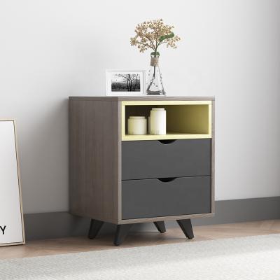 China Wooden Drawers Nightstand Environmental Friendly Material 3 Hotel Bedroom Chest for sale