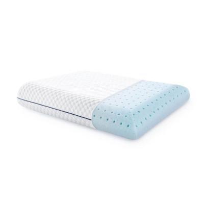 China Natural Use Aloe Vera Coolmax Ventilated Gel Memory Foam Pillow With Hole PI011 for sale