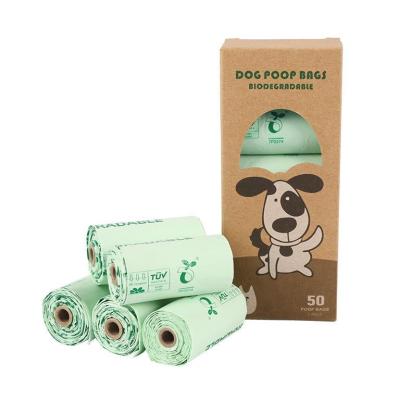 China Sustainable Top Tier Dog Poop Bags Custom Printed Extra Thick Strong Leak Proof Compostable Dog Poop Bags for sale