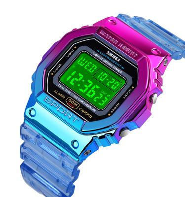 China Skmei Alarm 1622 Jam Tangan Lady Sport Watch Digital Colorful Light Wristwatch Girls Electronic Watches for sale