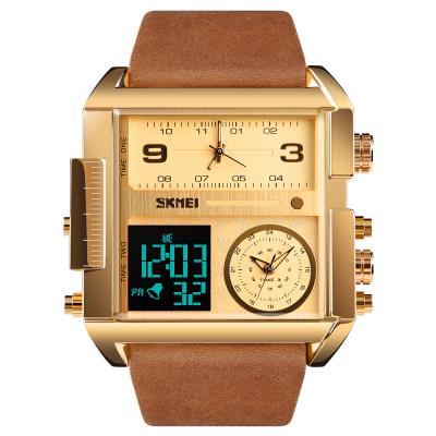 China 3 Times Alarm SKMEI Analog-Digital Watch Branded Japanese Movement Men's Strap Men Unique Watch for sale