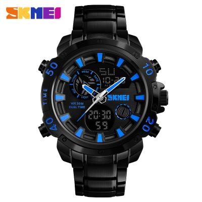 China Tangan Waterproof Sports Alarm Stainless Steel Watch Jam Analog-Digital Watch Skmei 1306 for sale