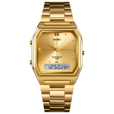 China Alarm New Arrival Skmei 1612 Gold Analog-Digital Watch Branded Ladies Watch Wrist Luxury for sale