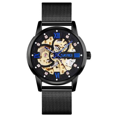 China Cheap Power Reserve SKMEI 9199 Automatic Mechanical Movement Watches Men Automatic Watch Brand Luxury Wrist Watch for sale