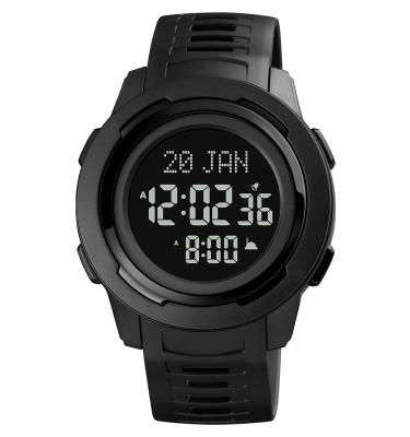 China Waterproof Multifunctional Digital Alarm Watch Men's Reloj SKMEI Qibla Watch Sports Wristwatch 1729 for sale