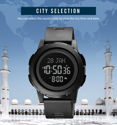 China Automatic Date SKMEI Qibla Digital Multifunctional Waterproof Men's Watch 1730 for sale