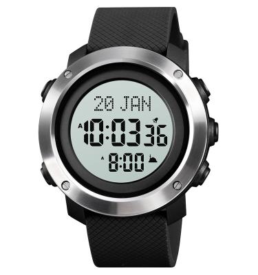 China Waterproof Multifunction Muslim Watch Men's Digital Alarm Reloj SKMEI Qibla Watch Sports Wristwatch 1728 for sale