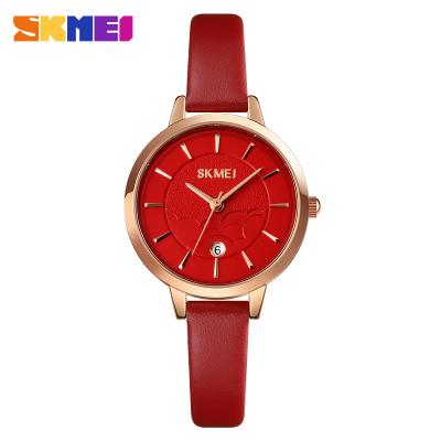 China China Wholesale Elegance Day/Date Leather Watch Girls Watch Women Wrist Leather Watch Feminine Clock Woman for sale