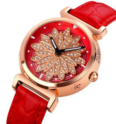 China Stylish Skmei 1766 Temperament Fashion Watch Diamond Ladies Watch Quartz 2 Hand Watch Water Resistant for sale