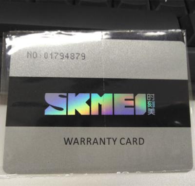 China Water Resistant Skmei Watch Warranty Card for sale