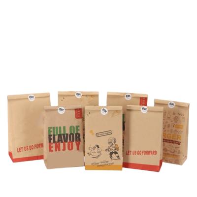 China Recyclable Kraft Paper Bag With Logo Kraft Paper Bag With Clear Window Small Packaging Bag for sale