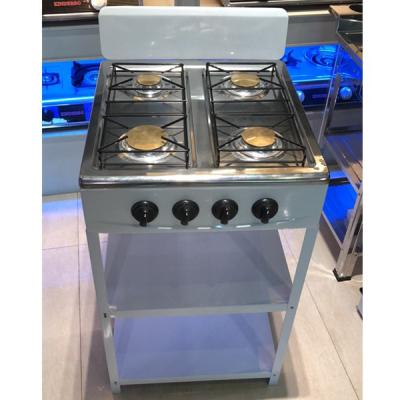 China Household 4 Burner Free Standing Gas Cooker With Shelf for sale