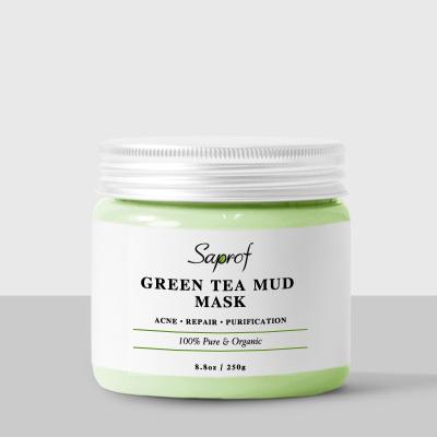 China Blemish Clearing Green Tea Detox Face Mud Matcha Anti Aging Bentonite Clay Mud Acne Treatment, Oil Control, Reduce Pores, Wrinkle for sale