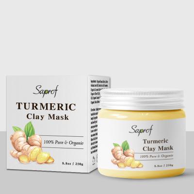 China Damage Skin Turmeric Powder Release Organic Brightening Hydrating Facial Clay For Skin Lightening for sale