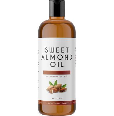 China Moisturizer OEM Brands Cold Pure Organic Almond Oil For Sex And Breast & Massage Oil Best Almond Oil Bulk Price for sale